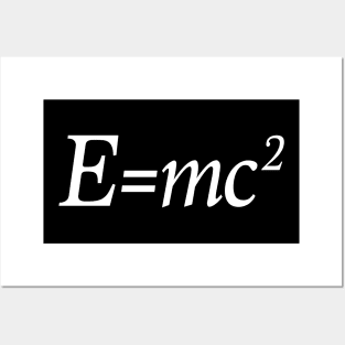 E=mc2 - Typographic Design Posters and Art